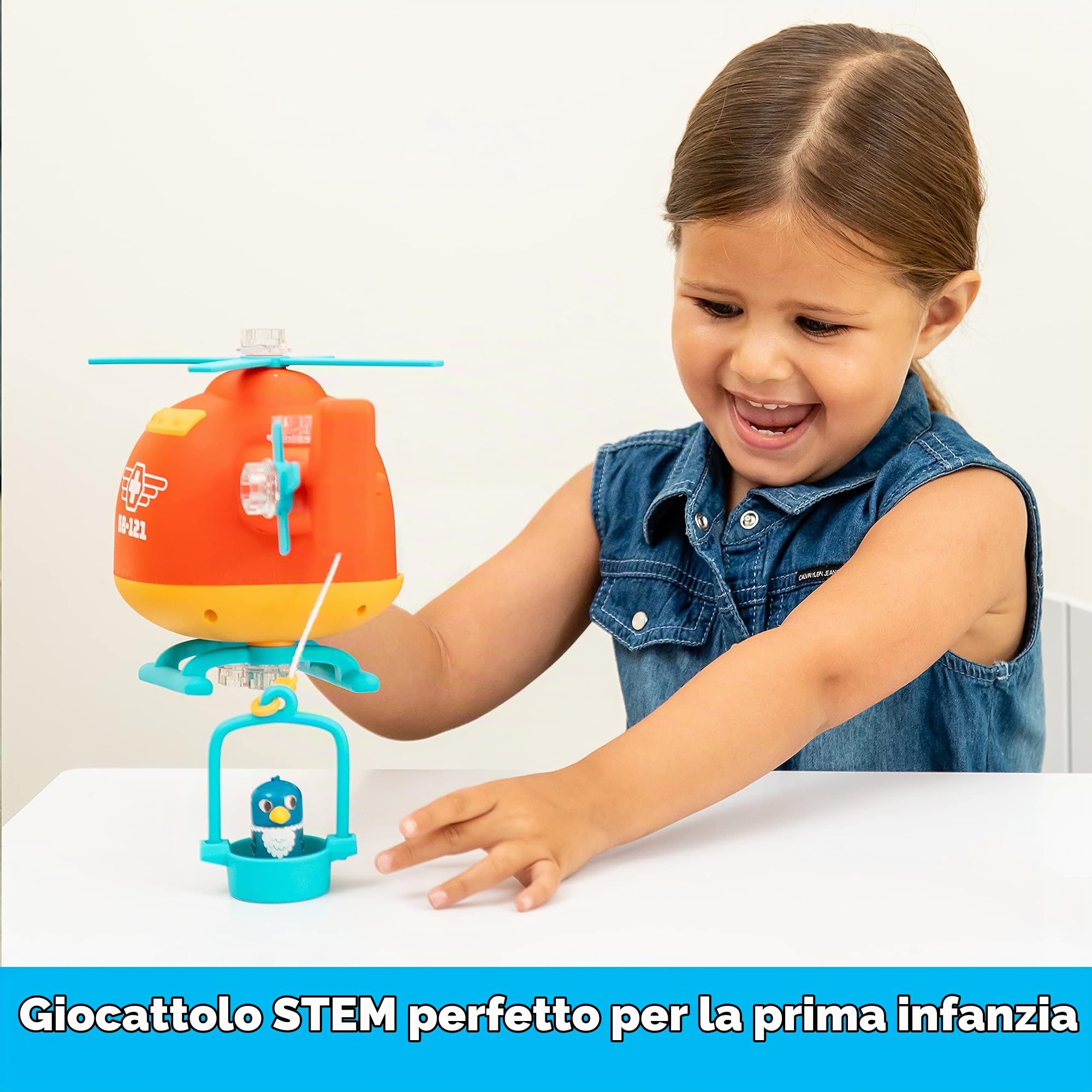 Elicottero di Soccorso con Bolt Buddies Design & Drill di Learning Resources, Gioco di costruzione per sviluppare la motricità fine