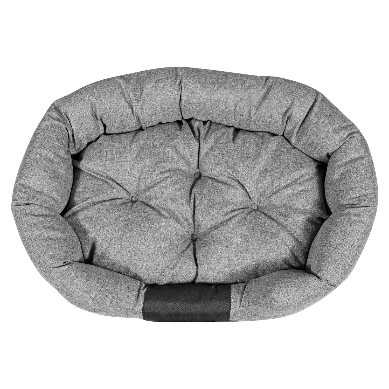 KingDog Hondenbed van waterdicht Codura-PVC Huisdierbed Huisdierbed 100% Polyester Gewicht: 190 g/m2 Wasbaar (Buitenafmetingen: 55x45cm/Binnenafmetingen: 40x30cm, Brown