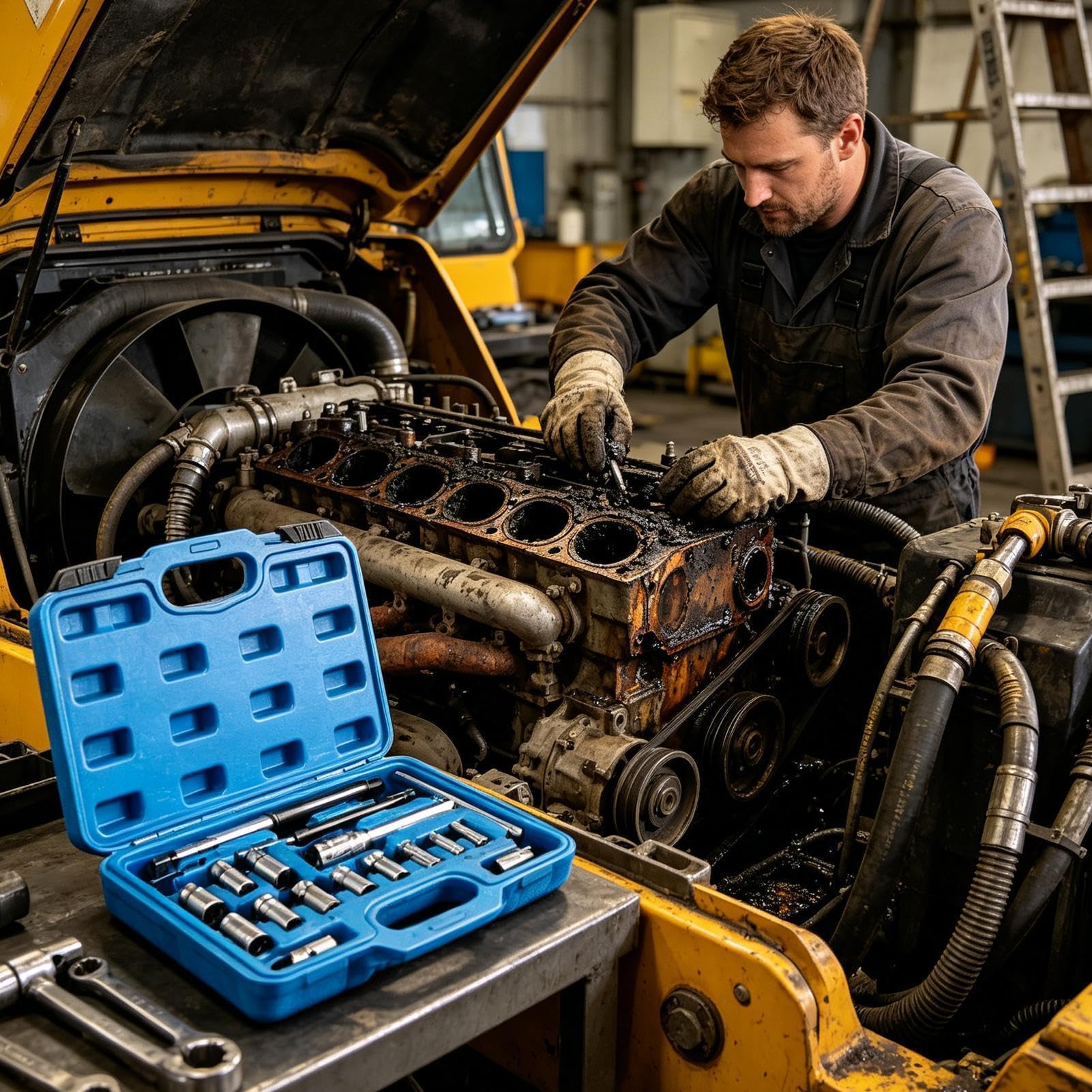 Set Completo Frese Sedi Iniettori Alesatore Per Intensivo In Officina | Alesatore Sedi Iniettori Per la Riparazione e la Manutenzione della Maggior Parte dei Motori per Officine Automobilistiche