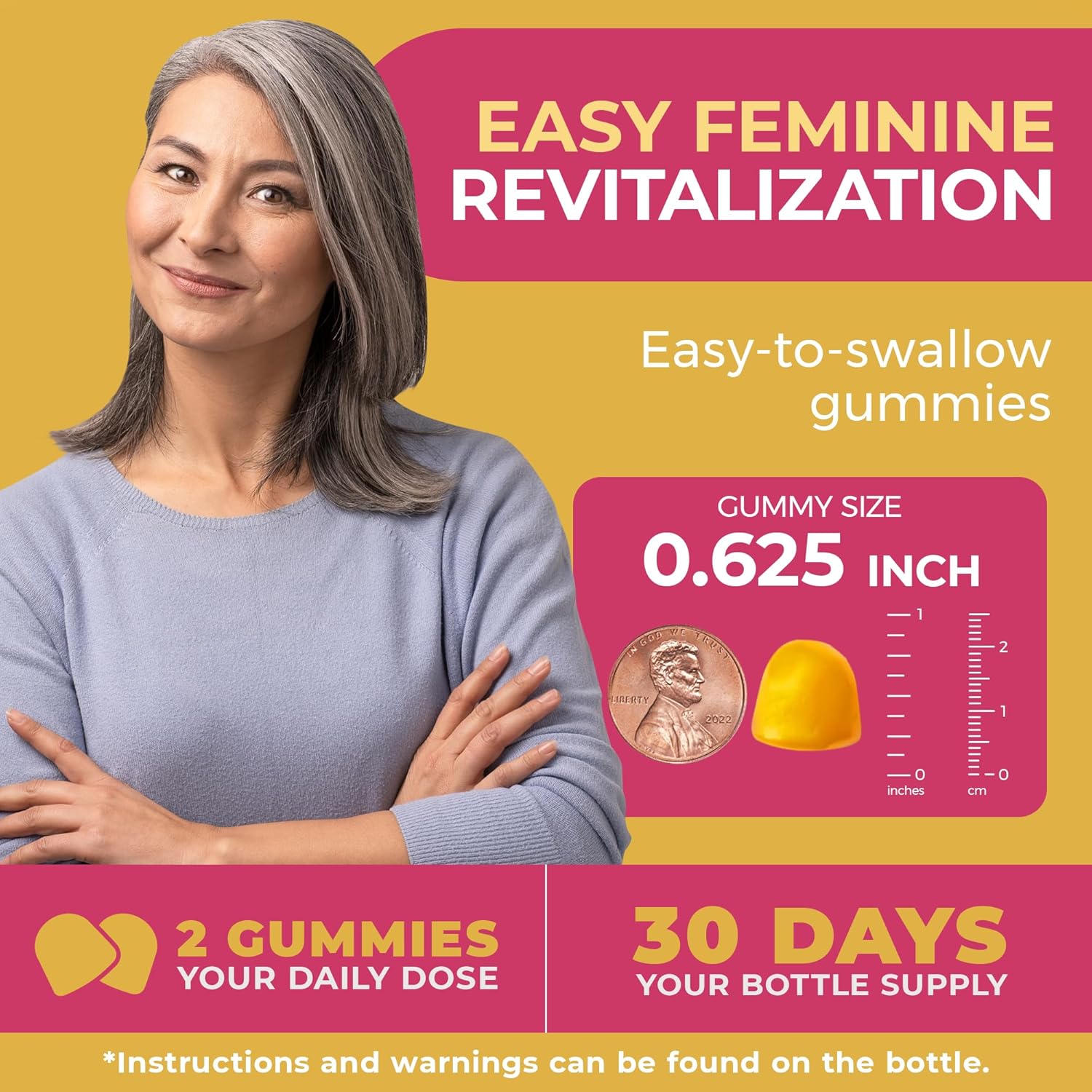 Lubracil Menopause Gummies for Women, Perimenopause Supplements with Black Cohosh & Ashwagandha, Hot Flashes, Night Sweats, Hormonal Balance, 180 Gummies (Pack of 2) - Image 5