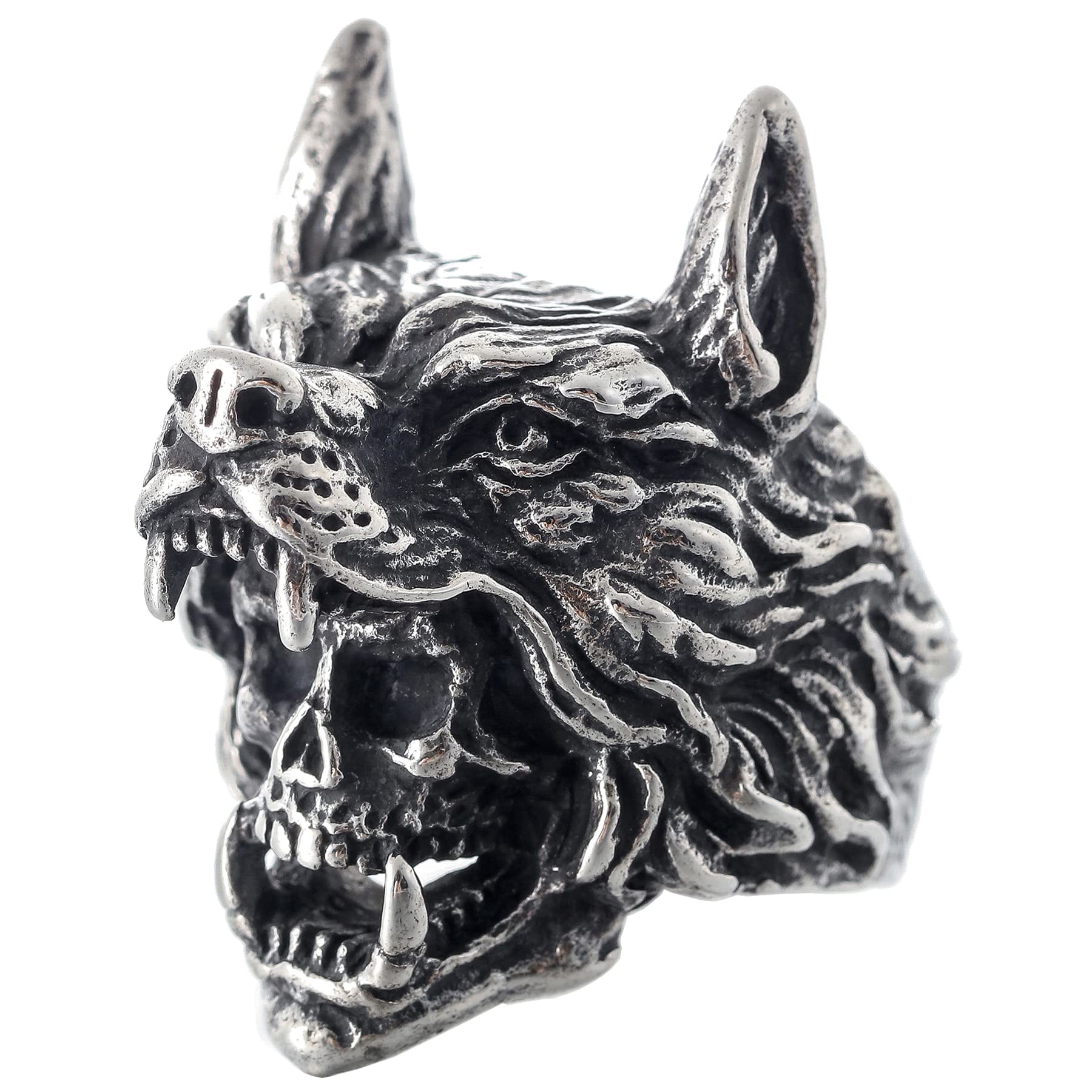2023 Skull Ring Cool Evil Death Punk Rock Stainless Steel Rings Aly Style Jewelry