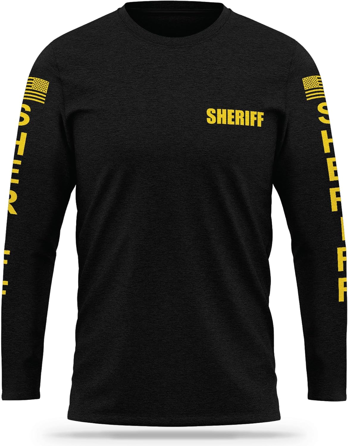 Sheriff Cotton Blend Long Sleeve - USA Patriotic Durable Shirt - Ultra Soft Comfort. Perfect for On Duty Use