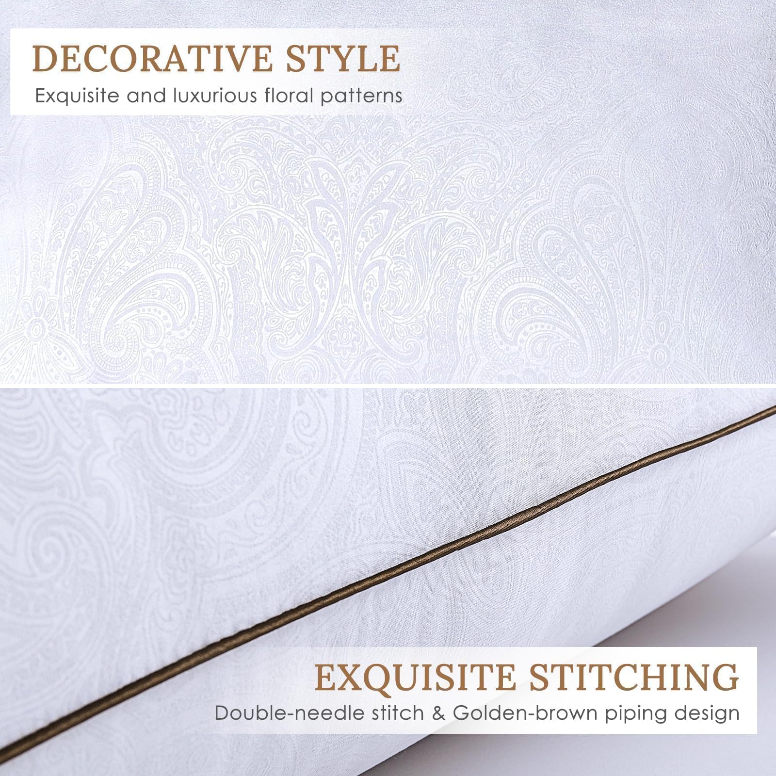 HUXMEYSON Pillows Standard Size Set of 4 Down Alternative Fill — product photo