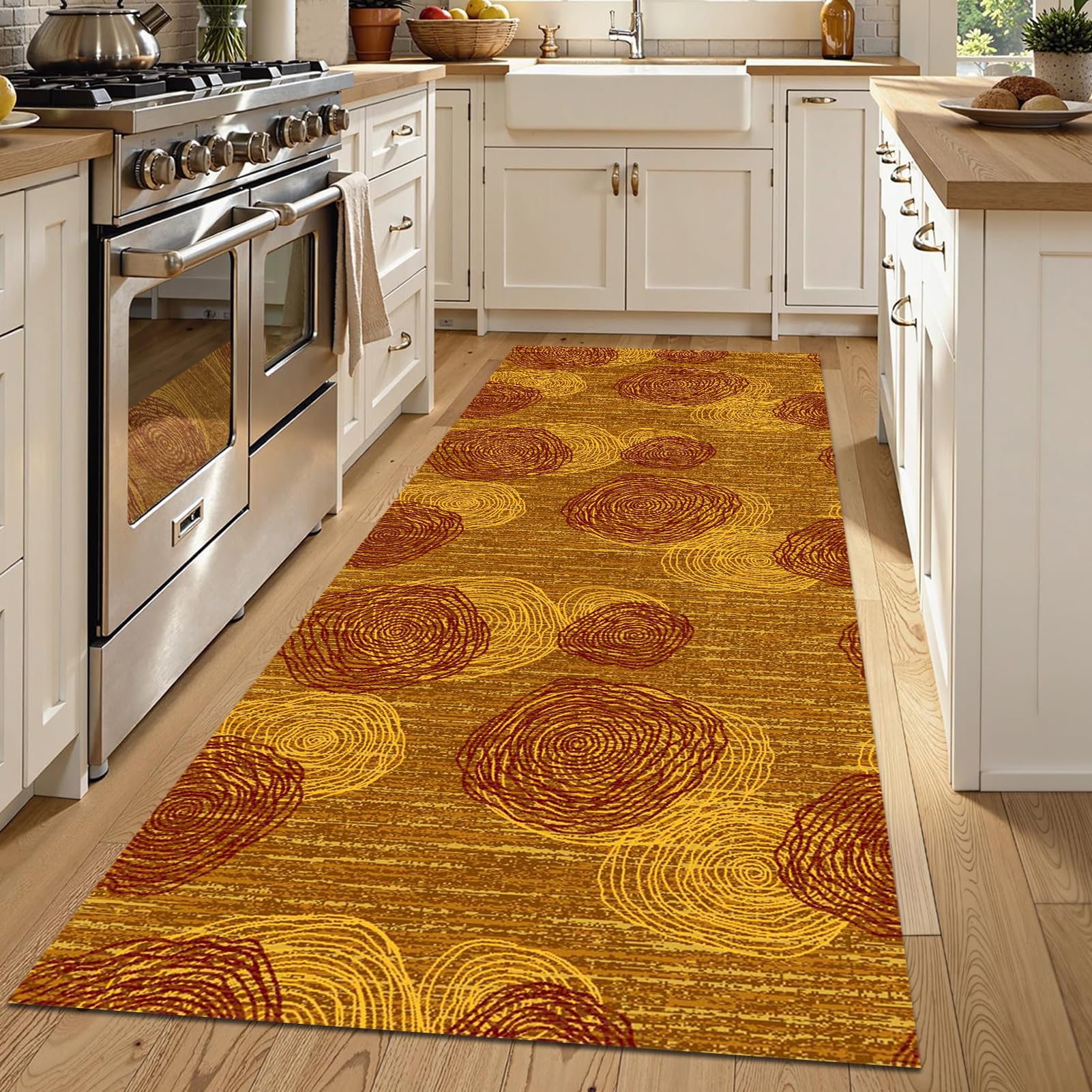 Alfombras cocina lavable con base antideslizante para pasillo y comedor largo
