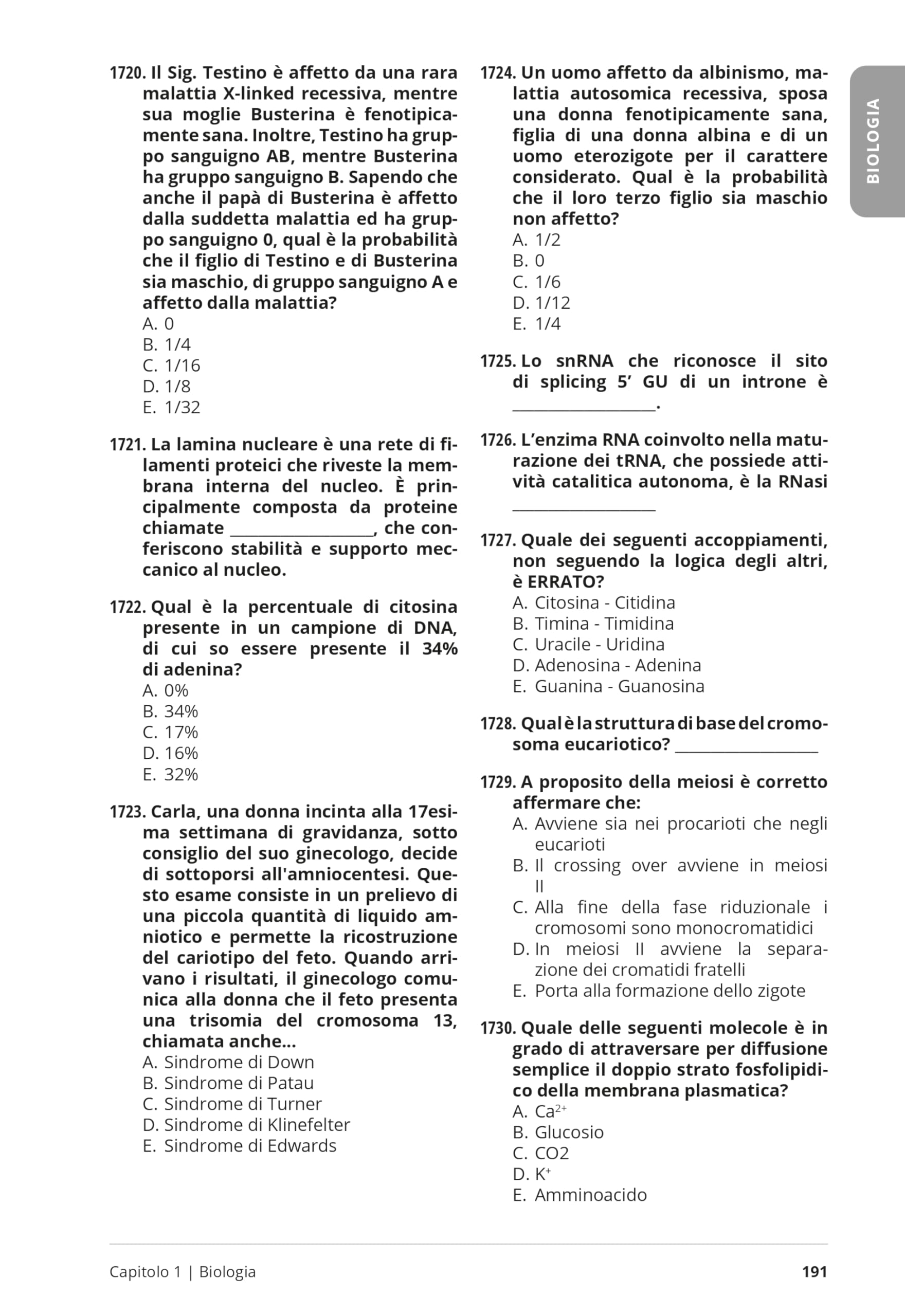Testbusters. Eserciziario 5000 quiz. Semestre filtro 2026/2027