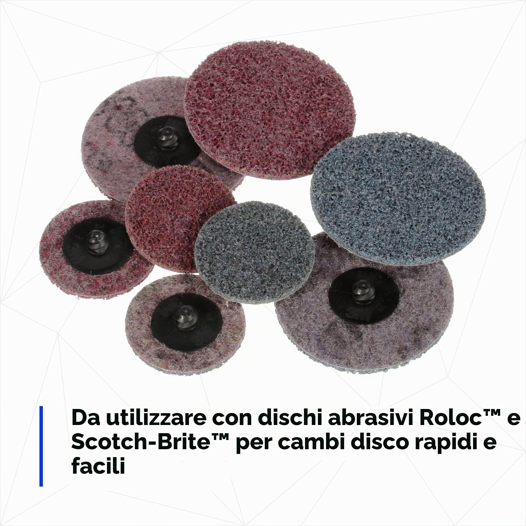 3M 05539 Roloc Disco Pad Assembly, 2"