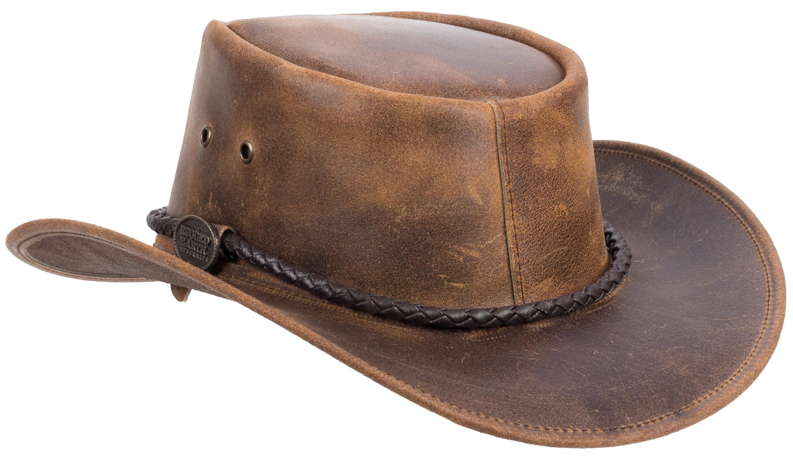 Outback Legend Australien Lederhut Klassischer Cowboyhut Australian Style wasserabweisend Outdoor Camping