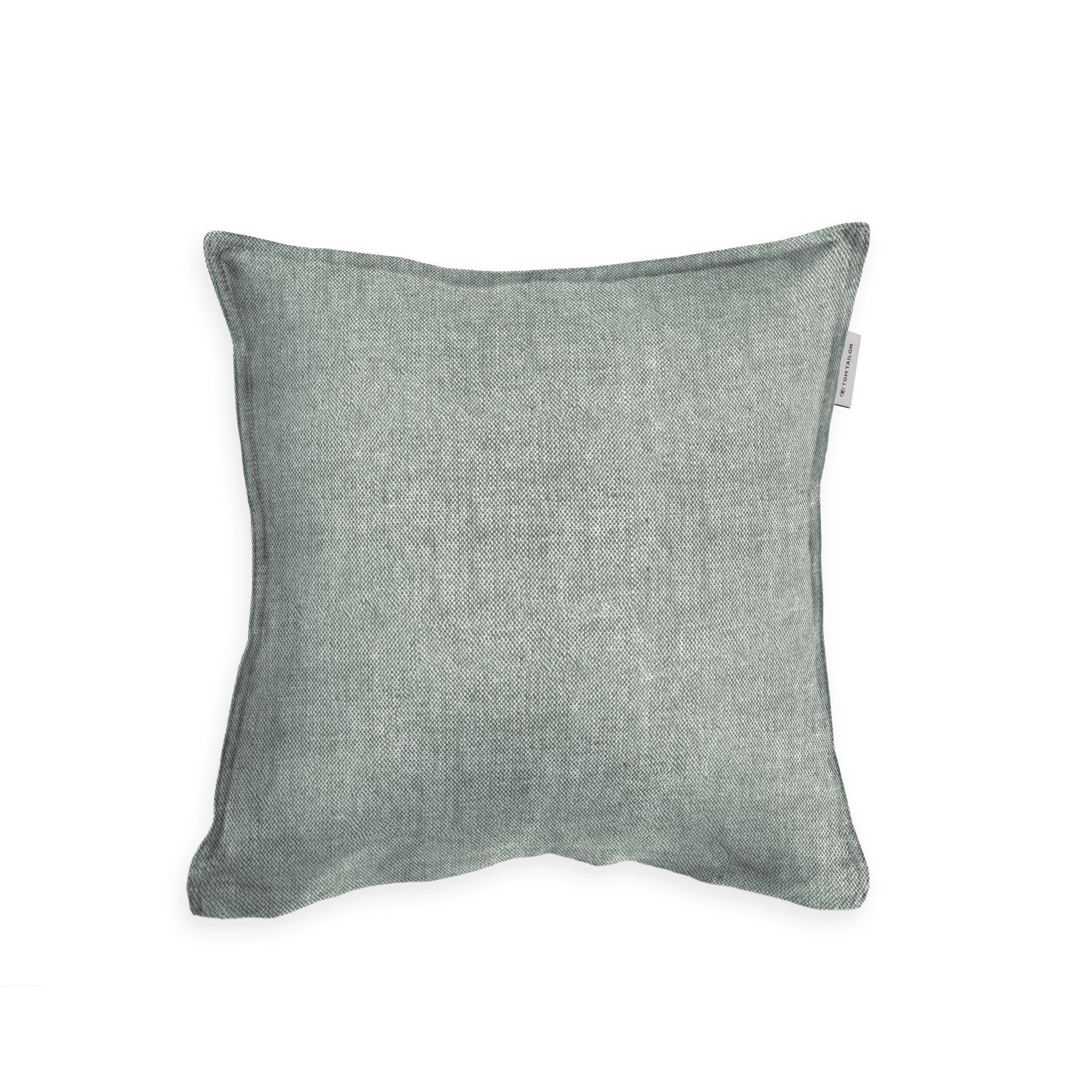 TOM TAILOR Kissenhülle WOVEN MELANGE Grün (Soft Forest) 40x40 cm
