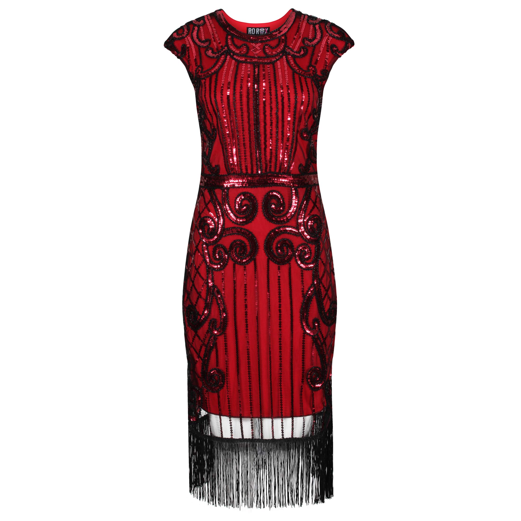 Ro Rox Josephine 1920's Great Gatsby Costume Evening Cocktail Party Flapper Dress