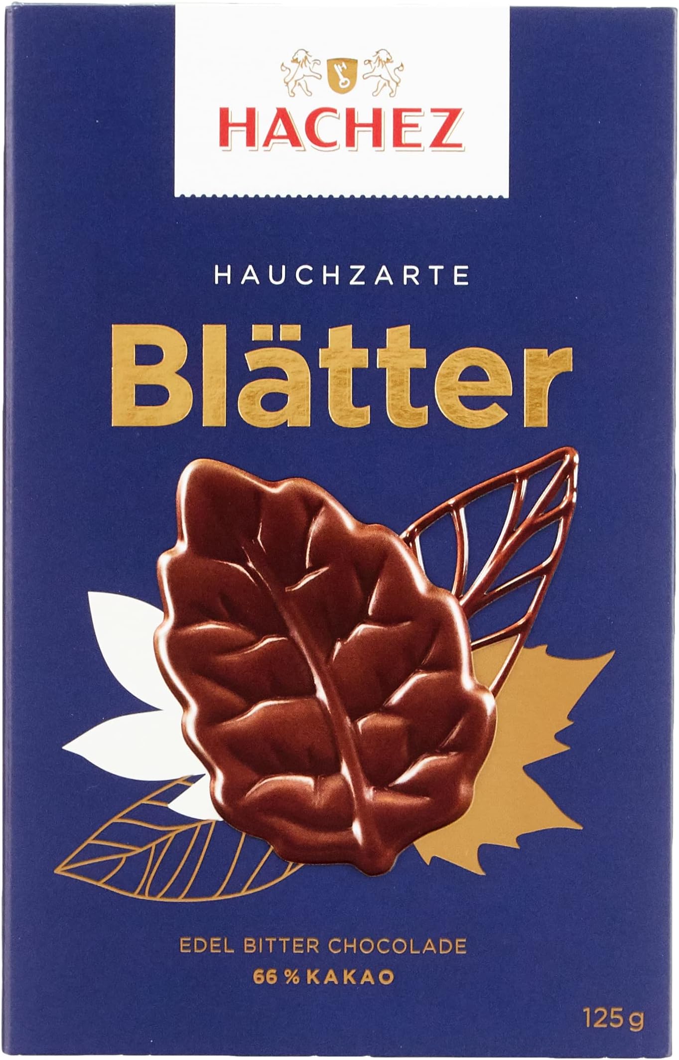 Hachez 64% Dark Chocolate Leaves, 4.4 Ounce