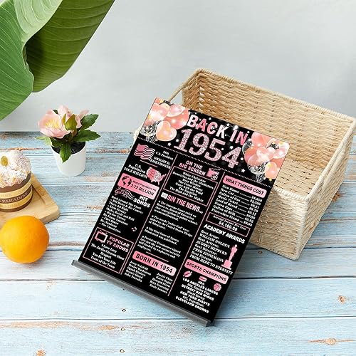 Miniatura 5 de Regalo de cumpleaños número 50 para mujeres y hombres, letrero de madera de doble cara de oro negro de doble cara, decoración significativa de