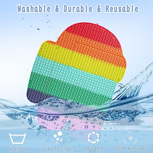 Miniatura 5 de Gigante Jumbo Among Push Pop Fidget Toys, Big Huge Most Biggest in the World, 34 pulgadas 100000 Bubble Extra Large Popper Toys, Autismo Ansiedad