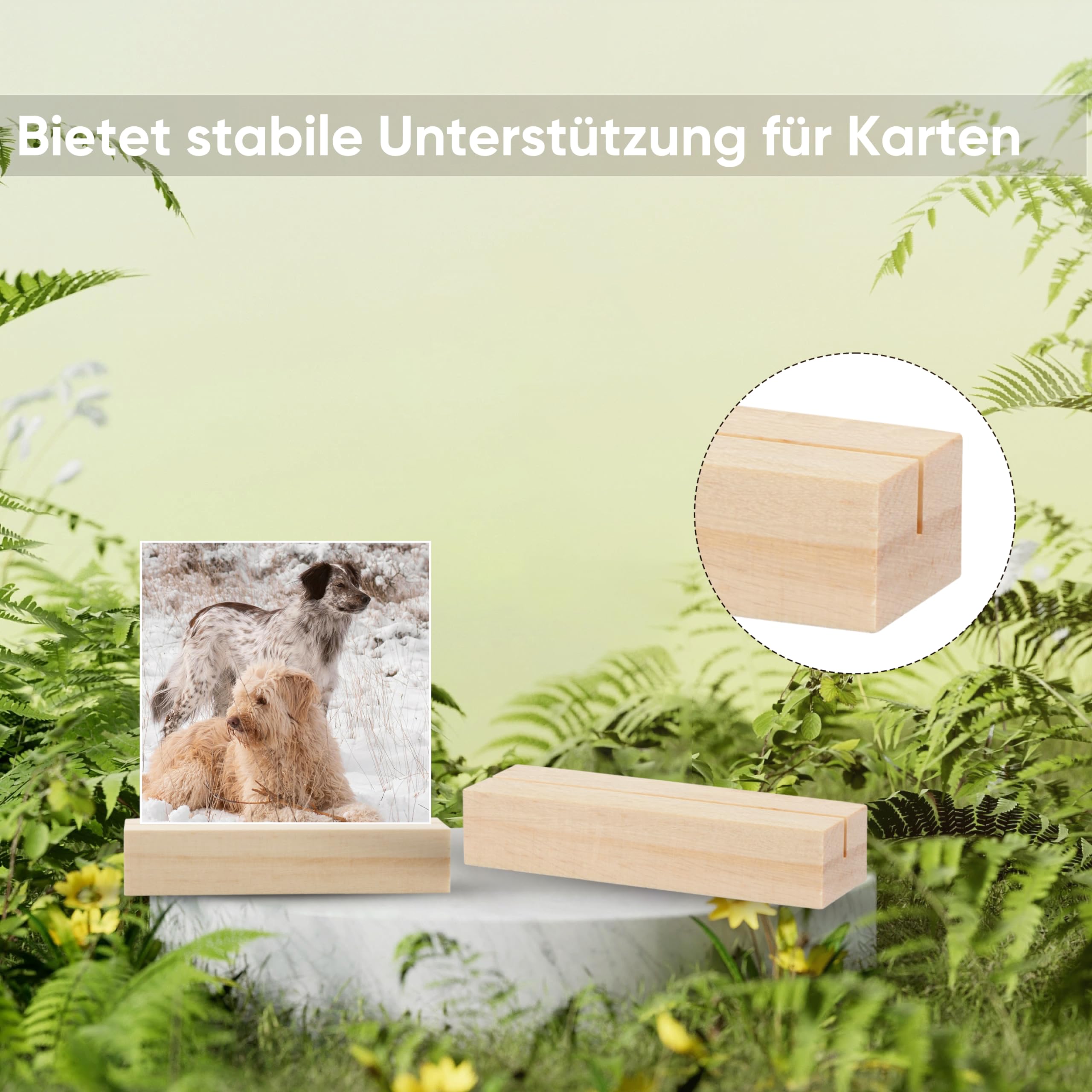 Lot De 10 Porte-cartes De Table En Bois - Support Menu, Carte De Place - Pour Mariage, Restaurant, événement