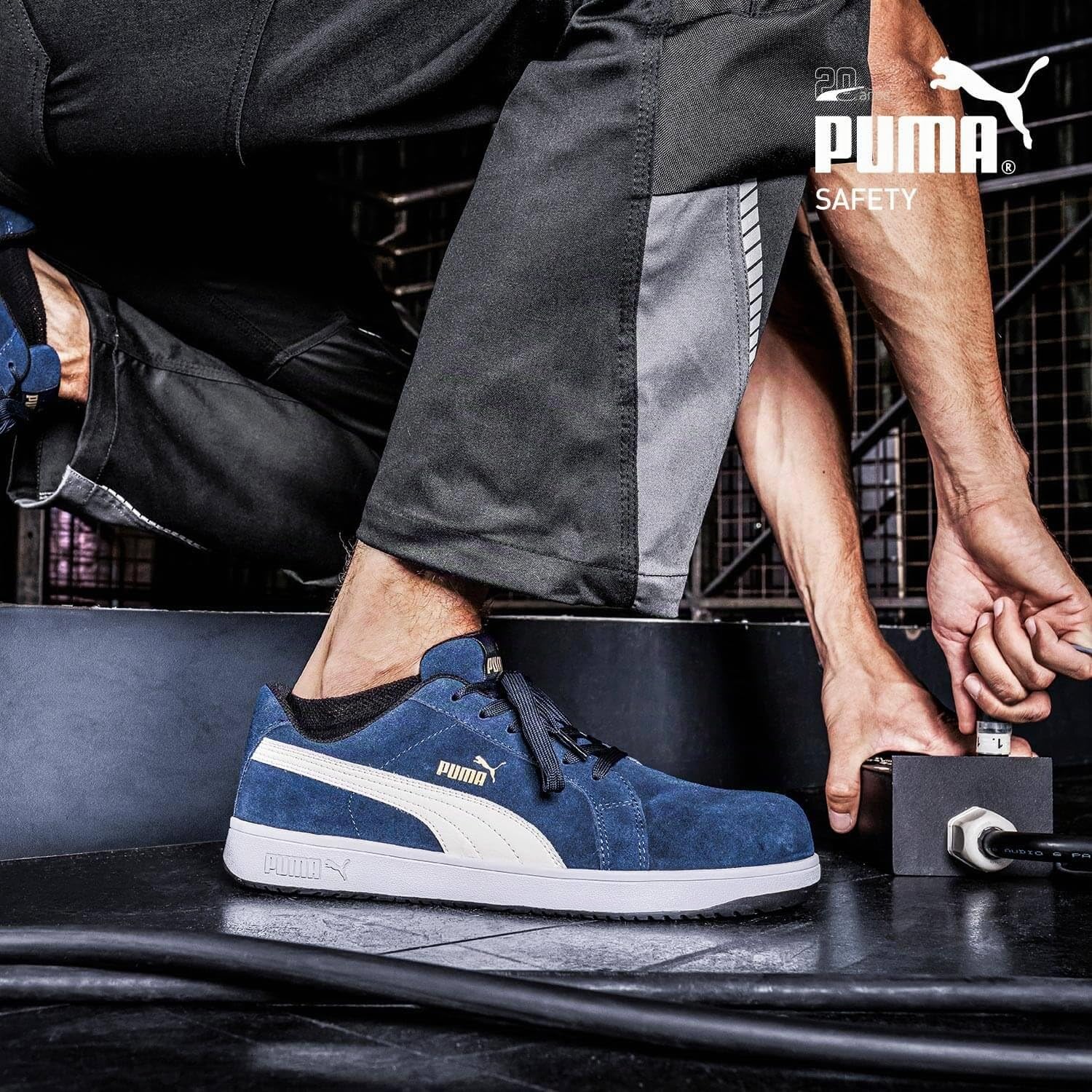 PUMA Iconic Suede Grey Low SD Zapato industrialHombre