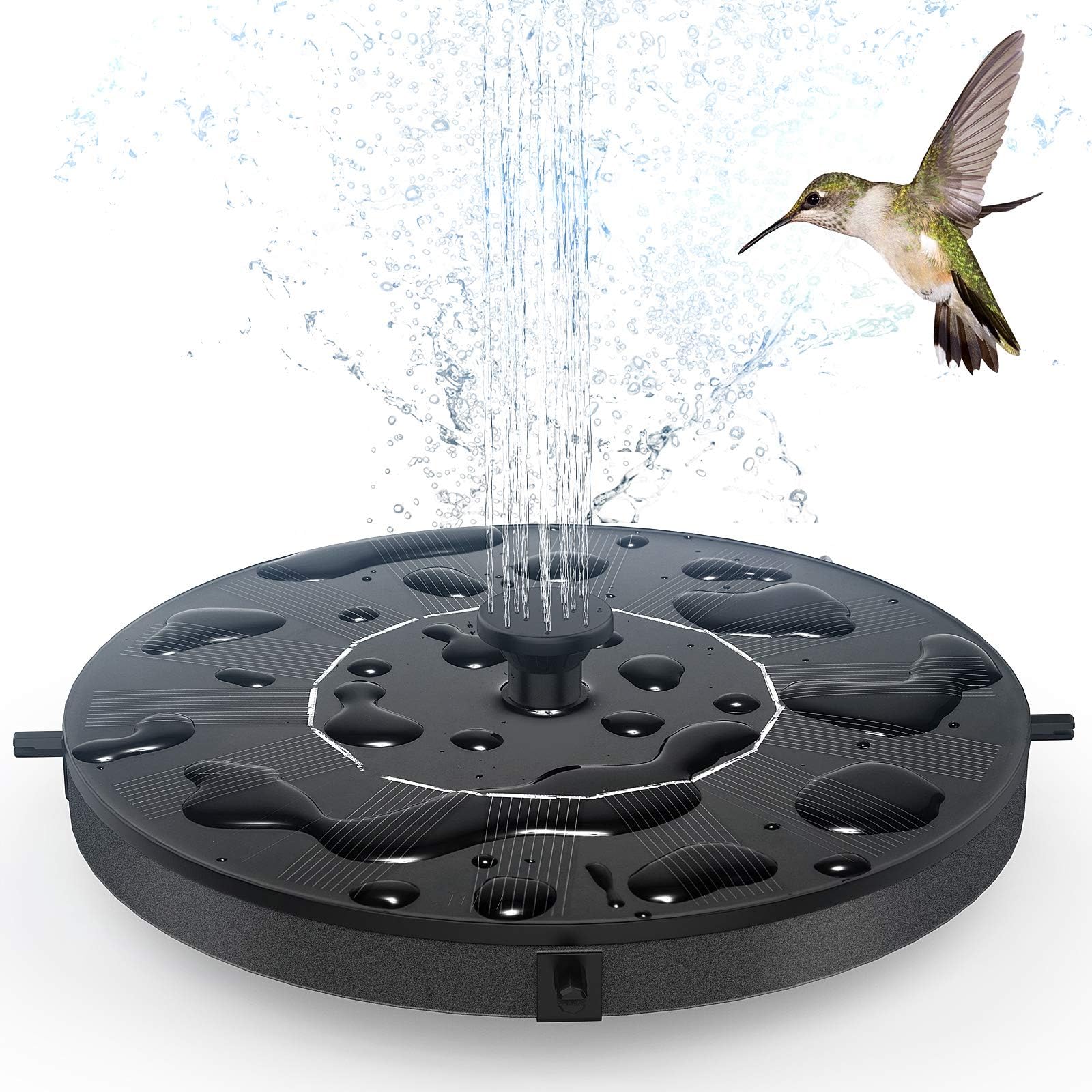 Solar Fountain Water Pump for Bird Bath, Floating Solar Powered Water Fountain Pump for Bird Bath, Garden, Pond, Pool, Outdoor (1.4W)