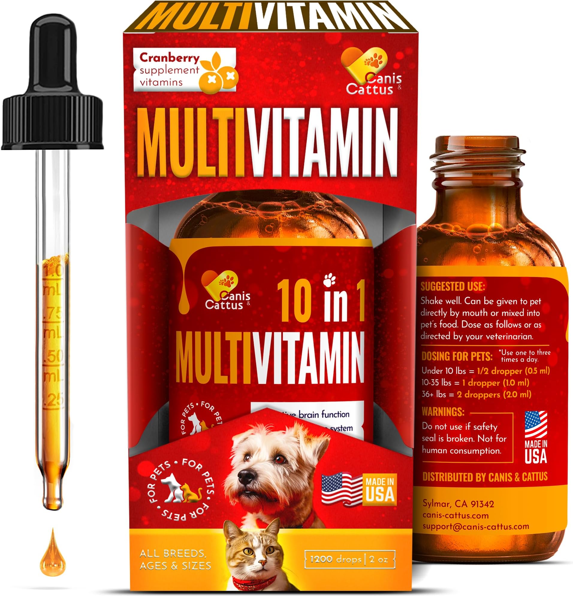 Rx Vitamins for Pets Liquid Nutricalm Supplement Calm