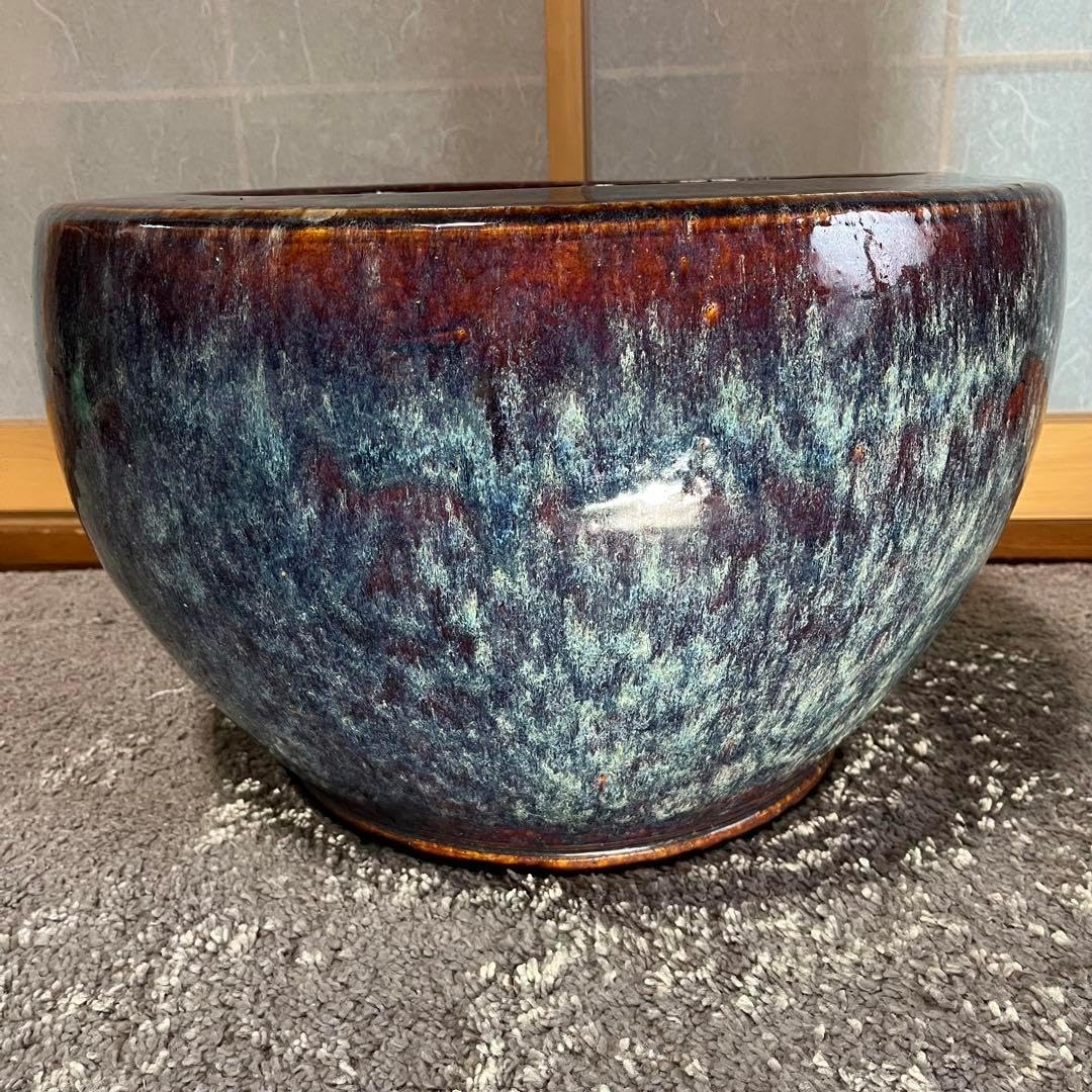 特大 火鉢 睡蓮鉢 大型鉢 直径51cm 睡蓮鉢 大型 水鉢 火鉢