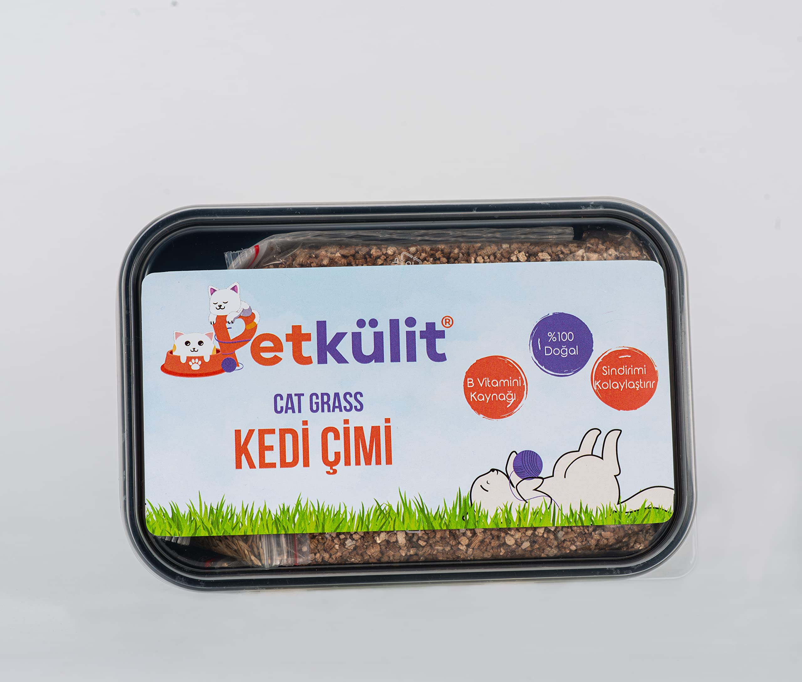 Petkülit Kedi Çimi - Siyah
