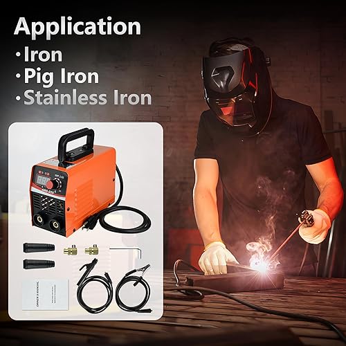 Miniatura 9 de Zistel Máquina soldadora de arco de 110 V, 120 A portátil de soldadura de palo pequeño+cable más largo, mini soldador inversor principiantes - 2