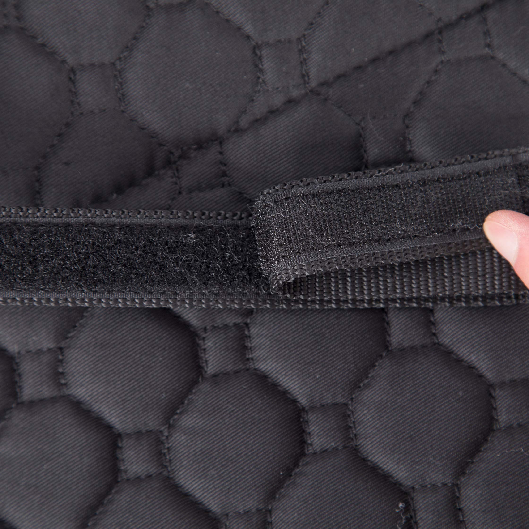 Lamb Skin GP/Jumping Half Lined Numnah - Lammfell Schabracke Schwarz (VSS)