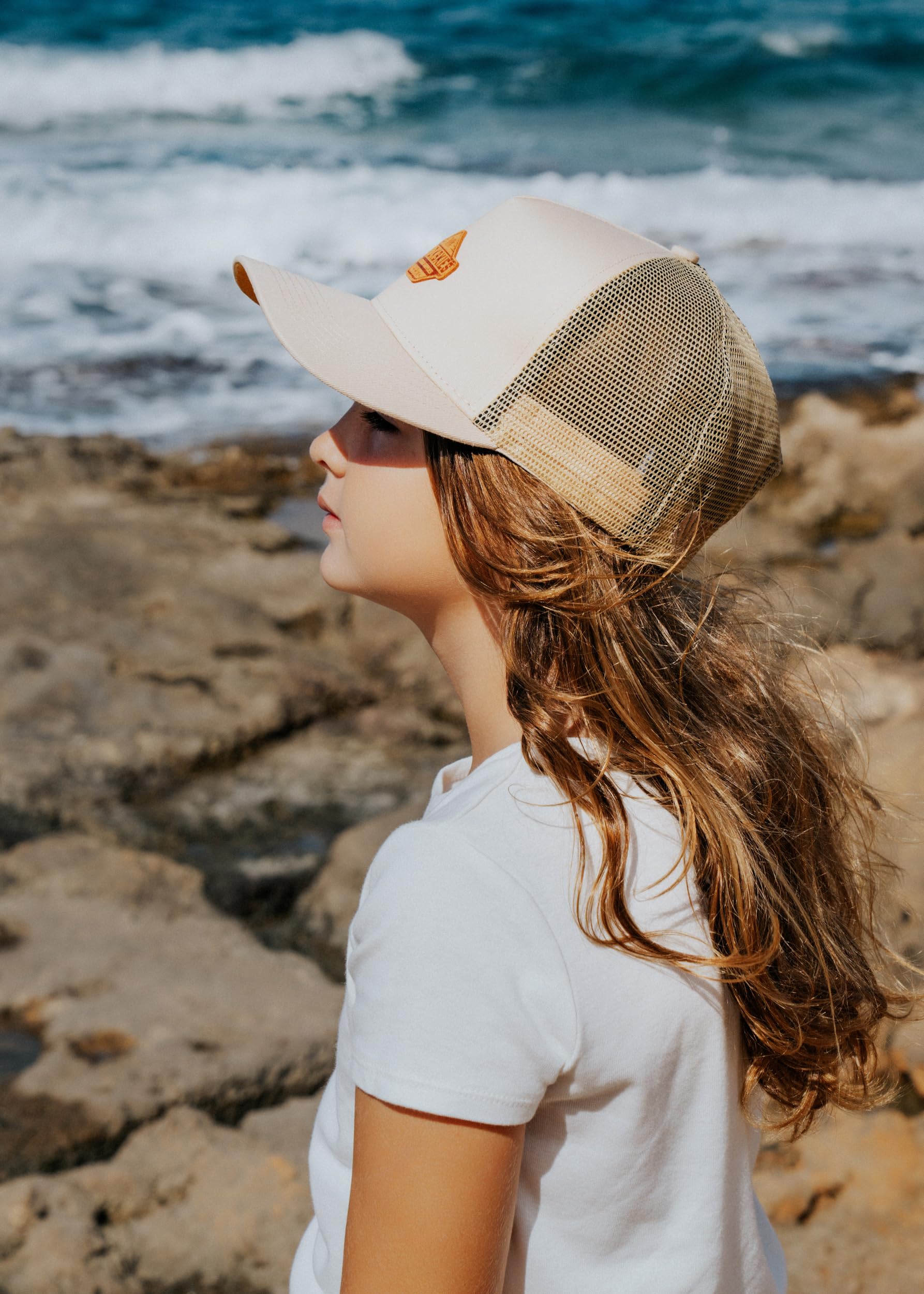 Blackskies® Essentials Trucker Cap - 2er-Set Eltern Kinder - Partnerlook Baseball Cap Mutter-Vater-Kind Geschenk Mini-Me Basecap Papa-Sohn & Mama-Tochter