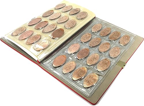 Miniatura 6 de Pennybandz El Penny Journal tiene capacidad para 146 monedas, el mejor libro de colección de recuerdos para tu colección de monedas con capacidad