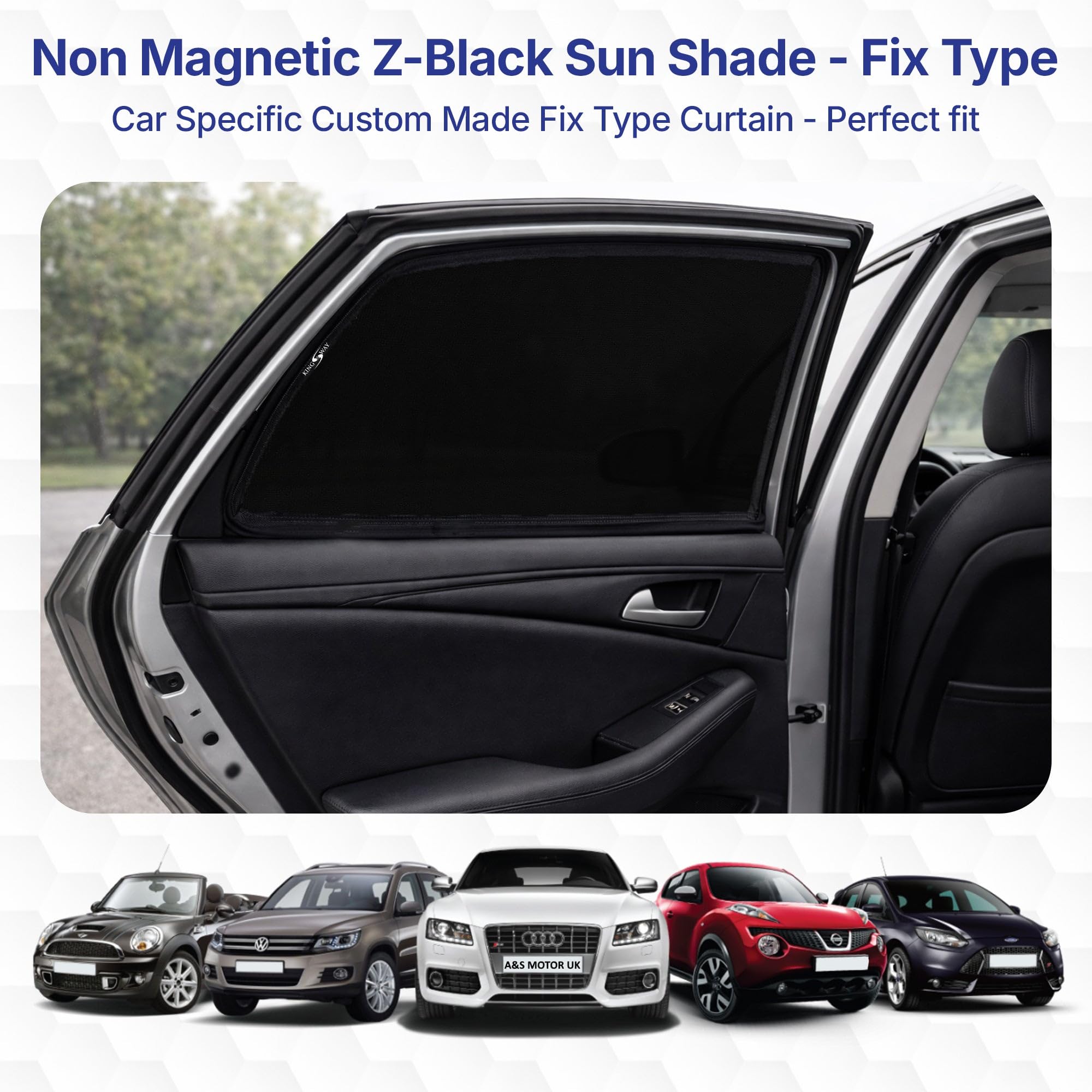 KINGSWAY Car Sun Shade Curtains Only Compatible with Mahindra XUV