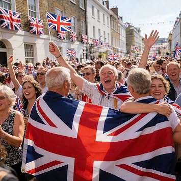 2PCS Union Jack Flags 5ft x 3ft, Large British Flag Great Britain UK Flag with Brass Eyelets for VE Day Anniversary Party Indoor Outdoor Decorations