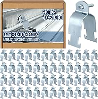 Vista 13 de Landhoow Emt Pipe - Abrazaderas universales de puntal para canal, accesorio de conducto electro galvanizado con perno y tuerca, herramienta