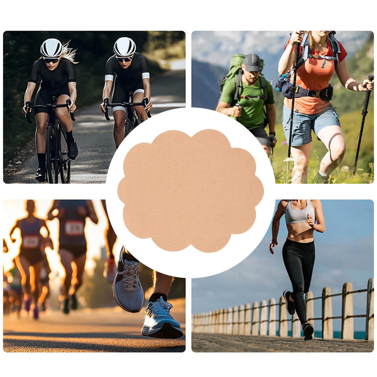 Parches Antirozaduras Elásticos Transpirables Invisibles 10 Pares Para Muslo Talón Fitness Senderismo Ciclismo