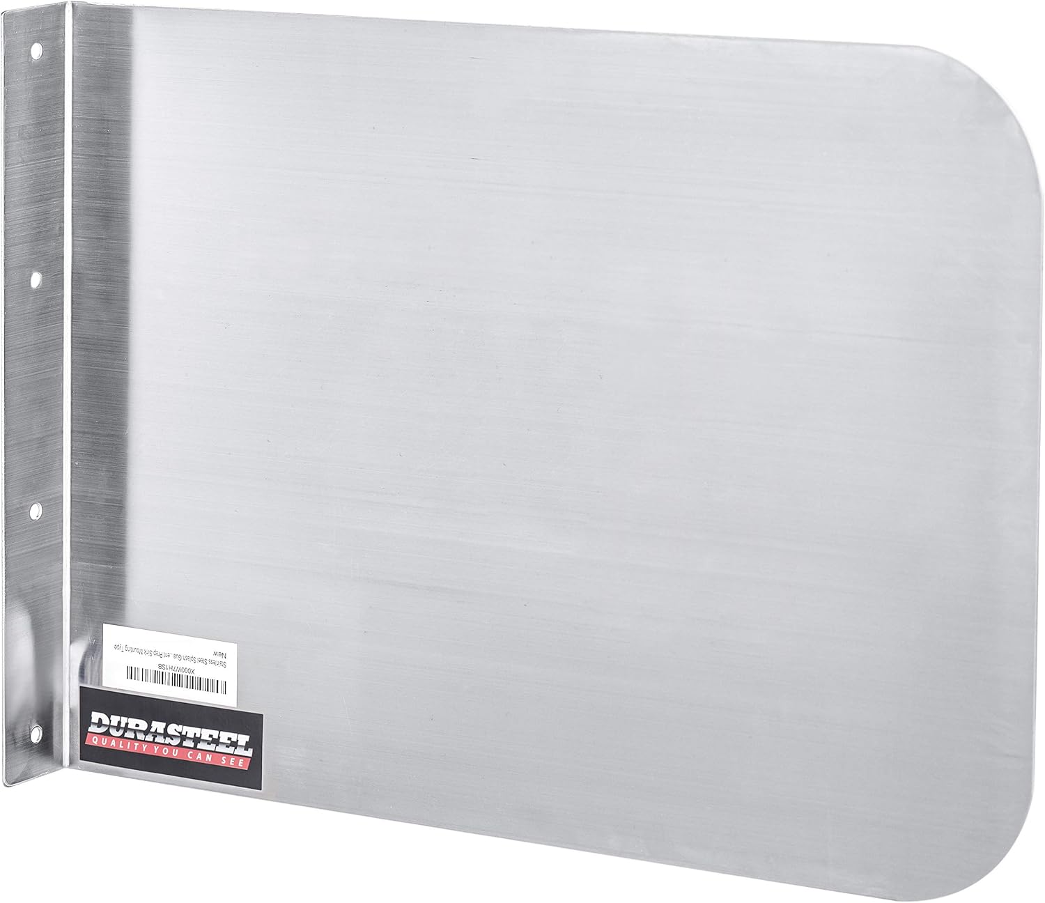 DuraSteel Stainless Steel Sink Splash Guard - 15" x 6" Deck Mount Commercial Kitchen Shield - Kitchen Safety & Hygiene Cooking Splatter Screen - Ideal for Hand Sink, Prep Sink, Bar Sinks