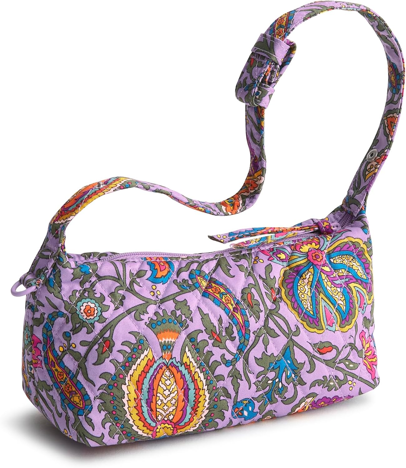 womens Premium Cotton Roxbury Crescent Crossbody Bag - Image 4