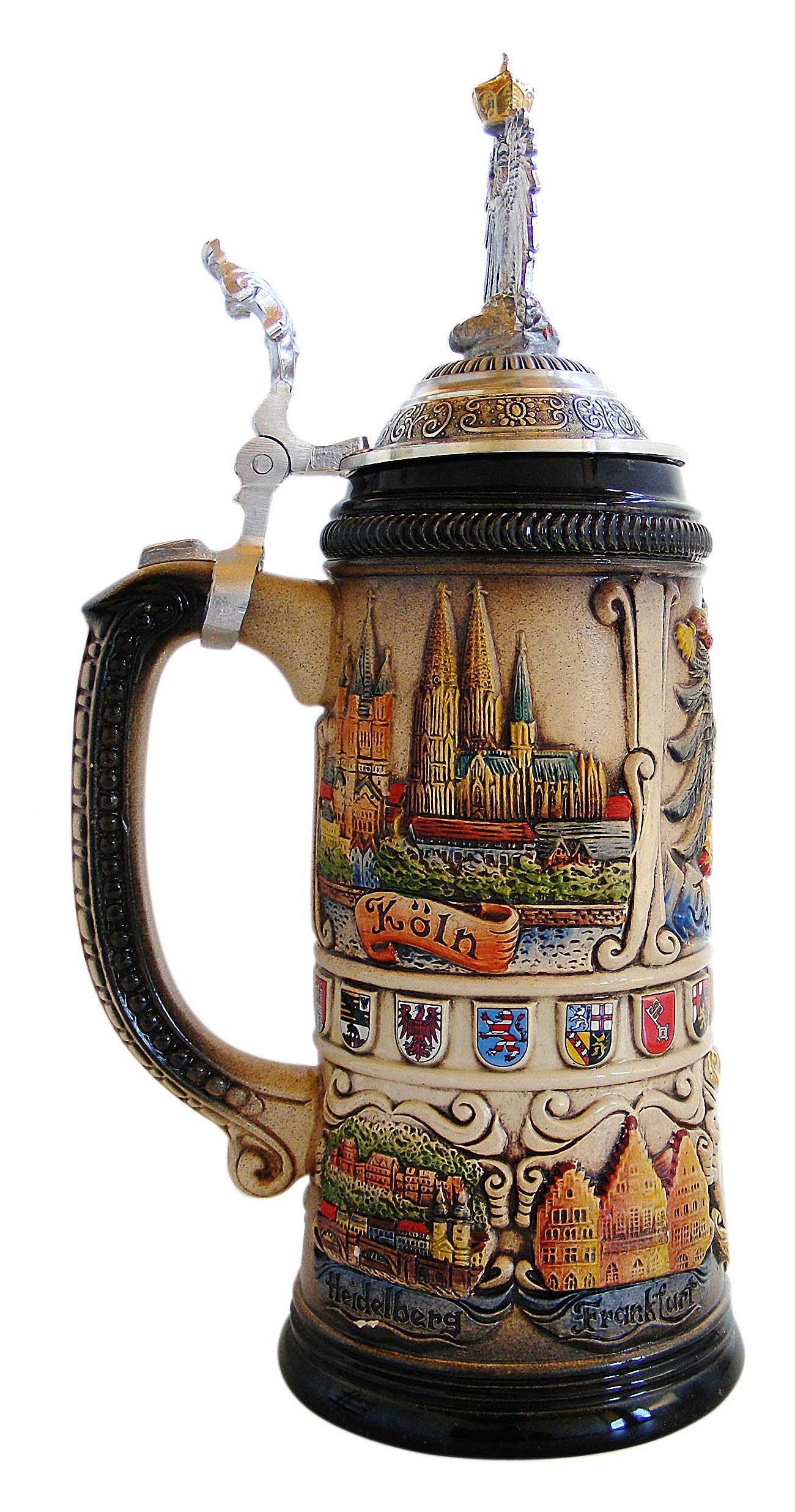 Zöller & Born Bierkrug Städte Seidel 0,75 Liter Bierseidel