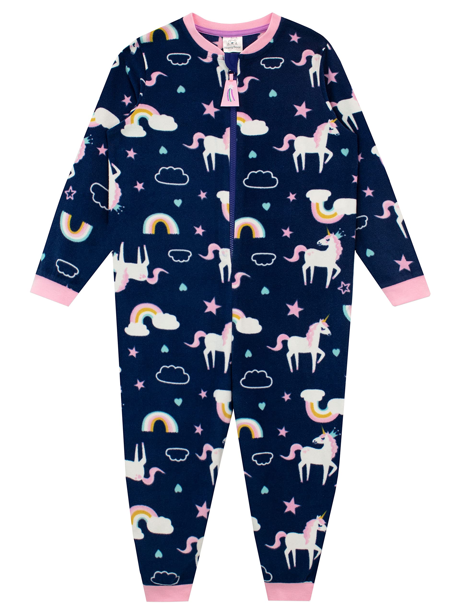 Harry Bear Girls Blue Onesie Unicorn 4-5 Years