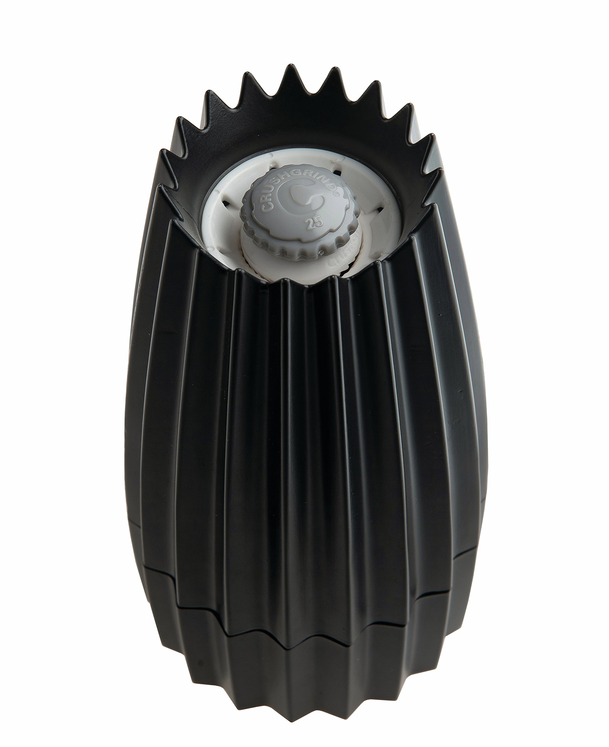 Alessi Grind WAL03 B Macinasale di Design in Fusione d'Alluminio, Nero