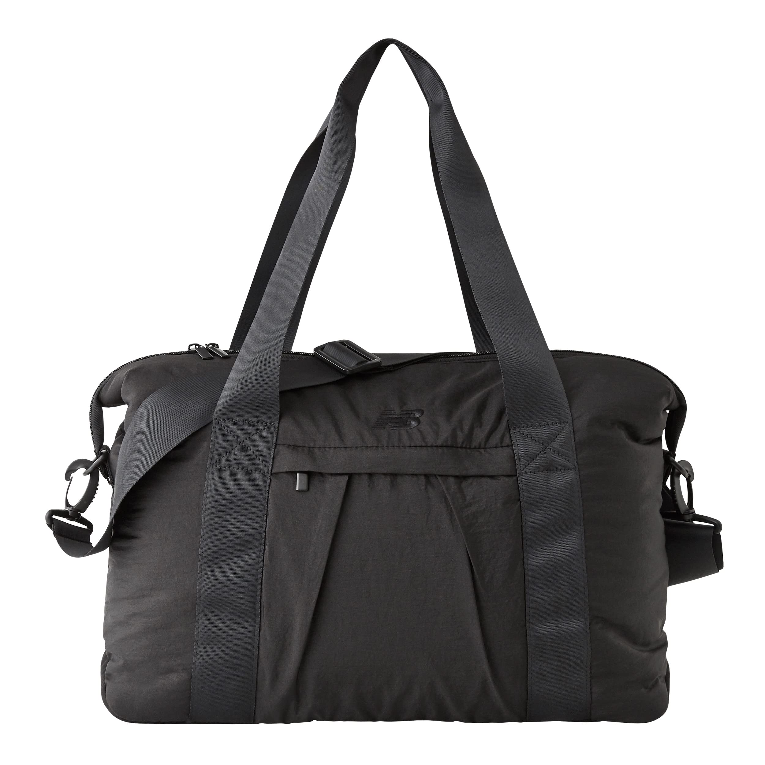 New Balance Women's Medium Travel Duffel Bag, One Size Fits Most, Black Briefcase