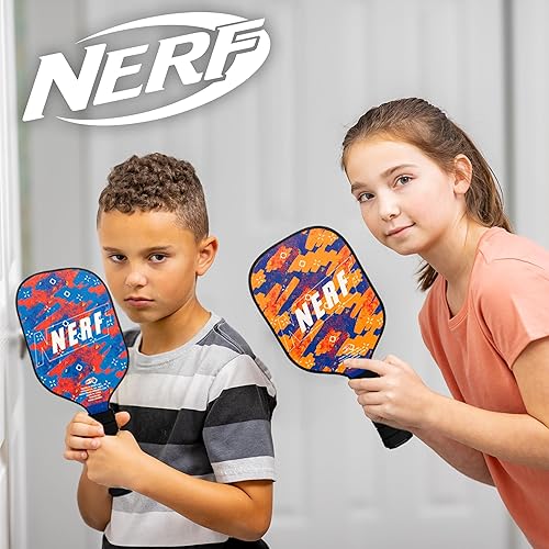 Miniatura 9 de NERF - Juego de pickleball de mesa, mini juego de pickleball de mesa, red retráctil de hasta 5 pies, se adapta a la mayoría de mesas