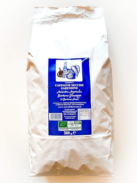 Castagne Secche Garessine Biologiche Di Cuneo Confezione Da 5 Kg Amazon It Alimentari E Cura Della Casa