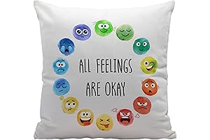 All Feelings Are Okay 18x18" Throw Pillowcase