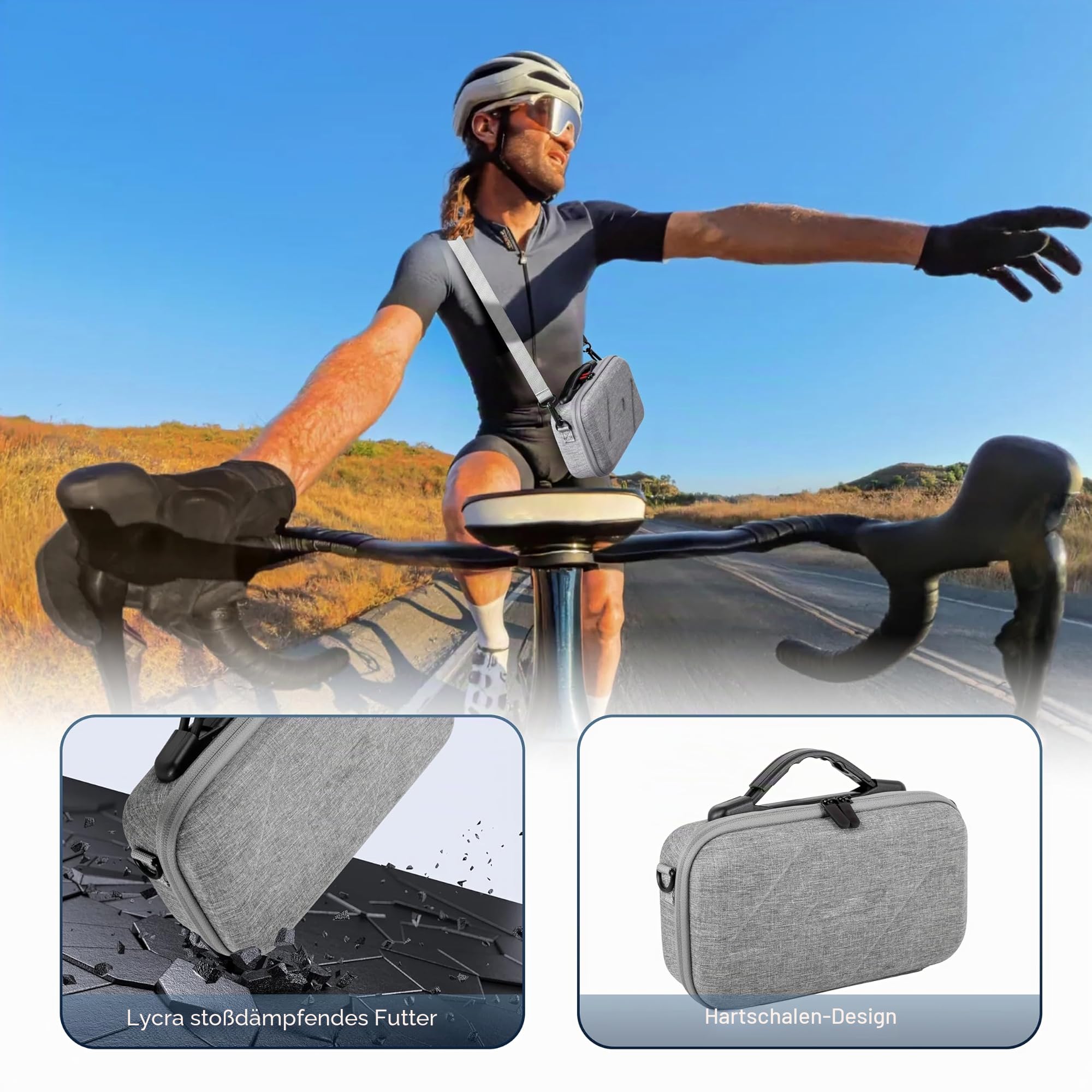X4 Air Tasche Hülle für insta360 x4 Air Objektivschutz Tragetasche Schutzhülle Hartschale Case Reiseschutz mit Karabiner für Insta 360 Zubehör