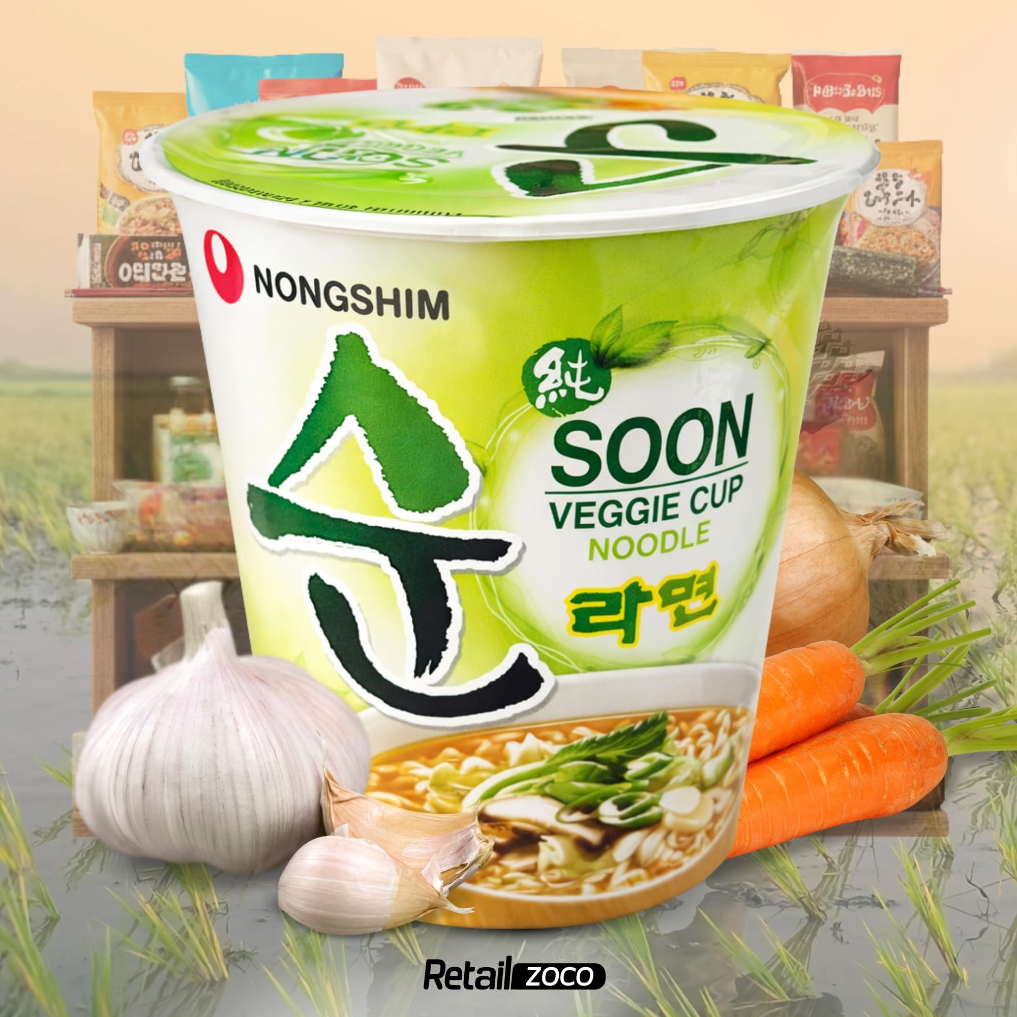 Ramen Verdura Nongshin, Fideos Instantáneos Nong Shim Shin Ramyun, Instant Noodle Ramen Corea, Original Coreano, Agrega agua caliente y cocina por 5 minutos, Contiene 3 unidades de 67 g - imagen 6