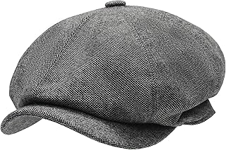 Newsboy Hats for Men Women Classic 8 Panel Flat Cap Peaky Style Irish Hat Gatsby Beret Cap Wool Blend Tweed