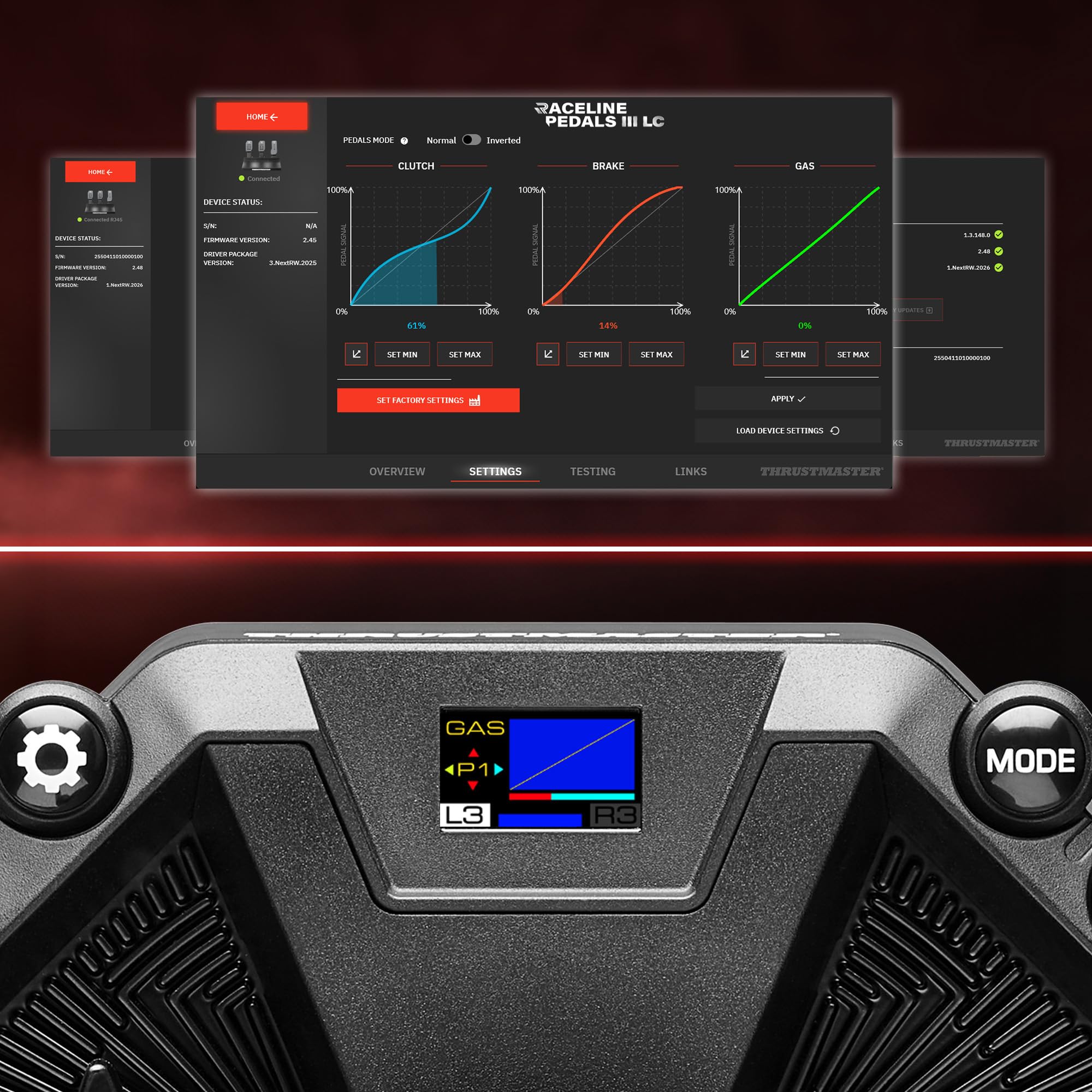 Thrustmaster Raceline LC Upgrade - Pédale de Frein Load Cell 100kg, Kit d'Évolution pour Pédalier SimRacing Raceline Pedals LTE - PS5, PS4, Xbox Series, Xbox One et PC