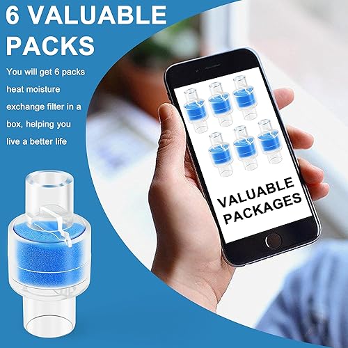 Miniatura 9 de Actualización de embalaje intercambiador universal de humedad de calor/filtro de intercambio de repuesto para solución de humidificación Z1, Z2 HME