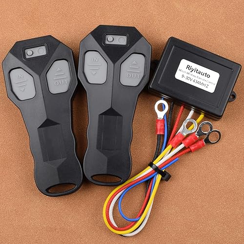 Miniatura 5 de Kit de control remoto inalámbrico de recuperación de 75 pies para Jeep, camión, ATV, SUV, automóvil DC 9-30V 434MHZ, interruptor de auricular