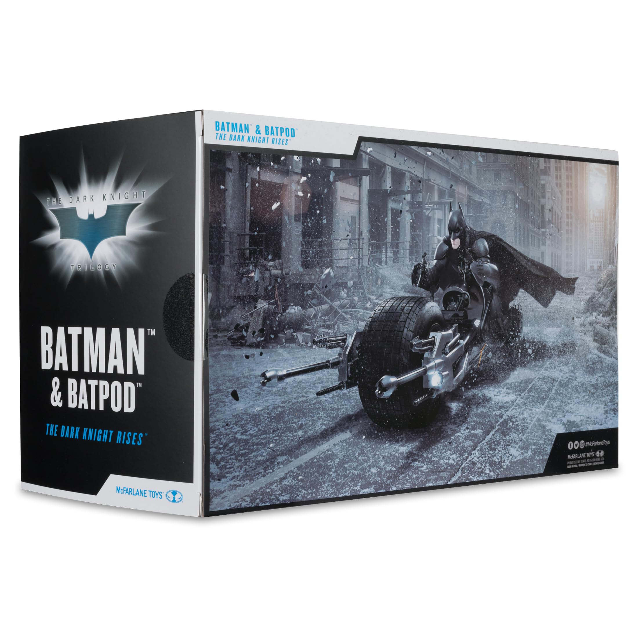 McFarlane The Dark Knight DC Multiverse figurka akcji z pojazdem Batman & The Batpod 18 cm