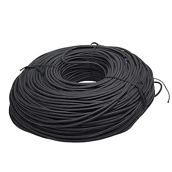 KAPOOR E-ILLUMINATIONS 2 core 75 mm Copper Multistand Braided Fabric Wire (Black, 305 m)