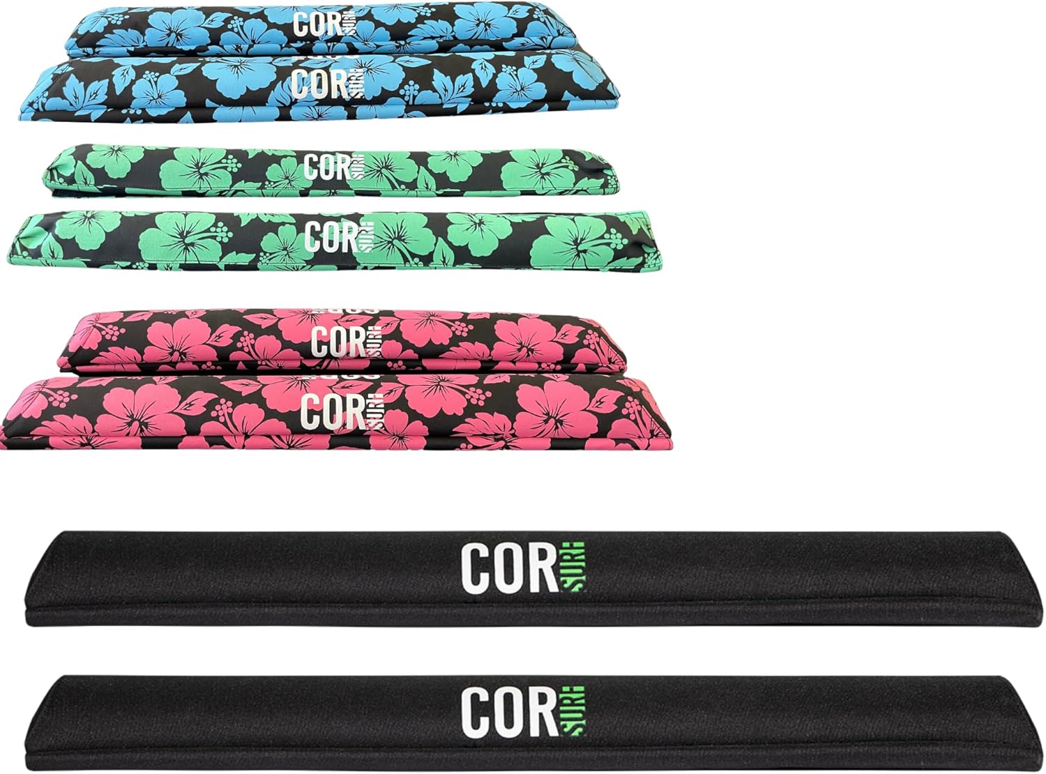 COR Surf Aero Roof Rack Pads for Paddleboard, Kayak, Surfboards, SUP, Snowboard, Paddleboard and Canoe | for Wide Aero Style Bars (Black, 28″ Wide) COR Surf Aero Roof Rack Pads for Paddleboard, Kayak, Surfboards, SUP, Snowboard, Paddleboard and Canoe | for Wide Aero Style Bars (Black, 28″ Wide)