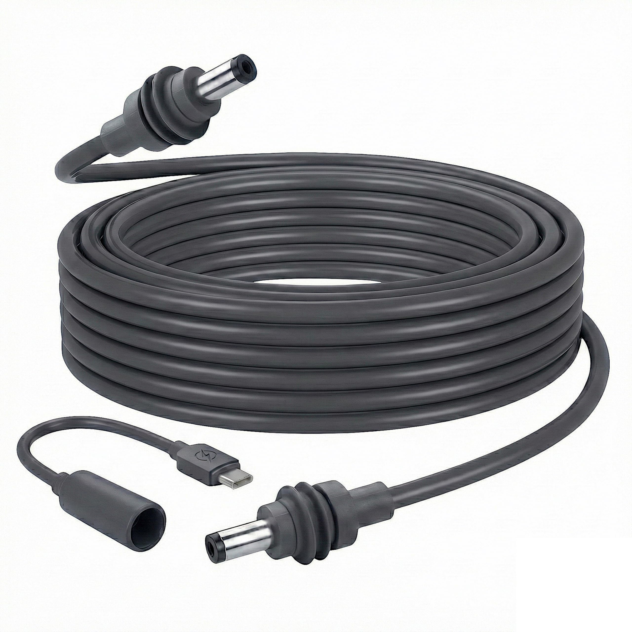 Photo 1 of Starlink Mini Cable Kit, 16.4 FT/5M 16AWG DC Power Cable with 100W USB-C PD to DC5521 Adapter, Reverse-Feed Protection, Weather-Resistant