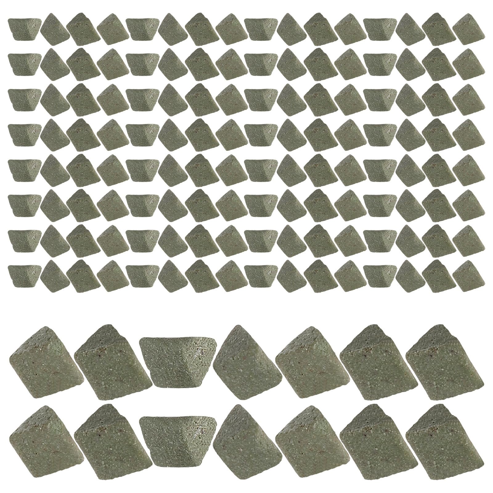 Triangulaire Abrasif en Céramique de Carbure pour Polissage Fin et Ponçage, 450 G, pour Perles Rondes et Cristaux Mixtes à Domicile ou Boutique de Bijoux